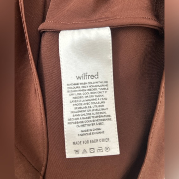 Wilfred Satin Slip Midi Dress - Picture 4 of 7